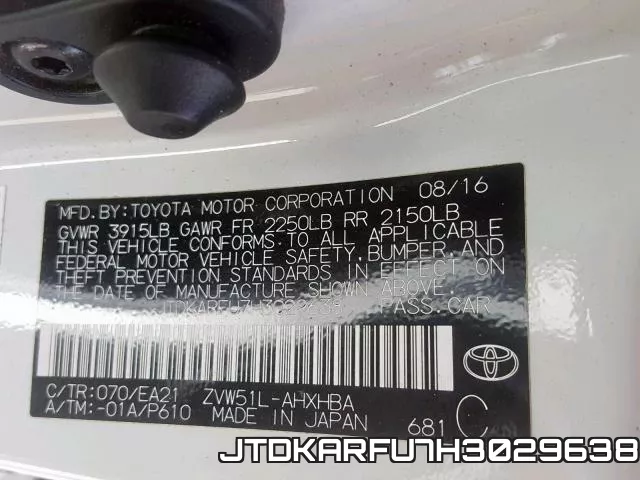 JTDKARFU7H3029638 фото 2
