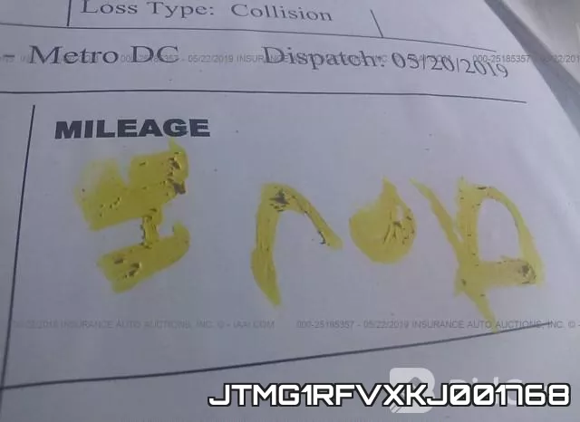 JTMG1RFVXKJ001768 фото 8