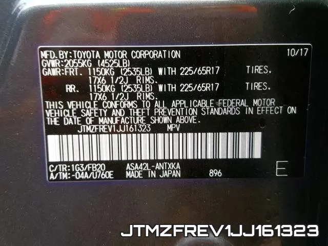 JTMZFREV1JJ161323 фото 2