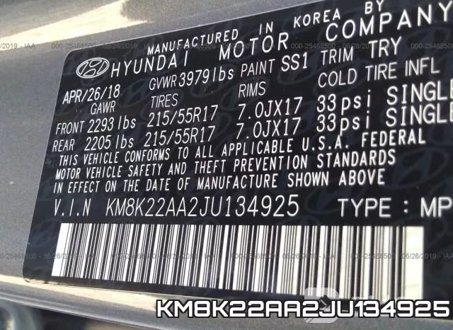 KM8K22AA2JU134925 фото 10