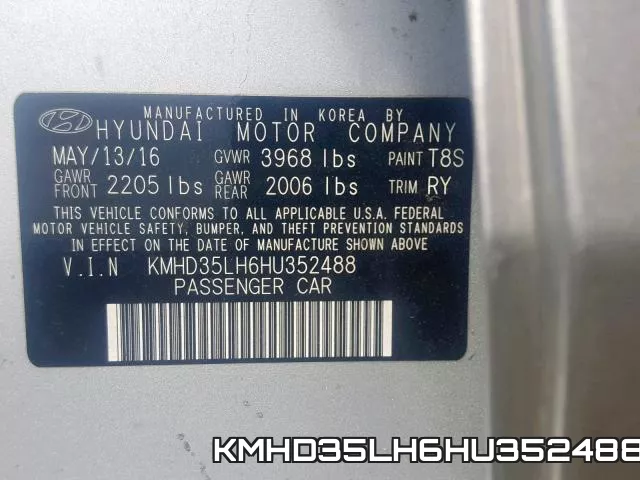 KMHD35LH6HU352488 фото 2