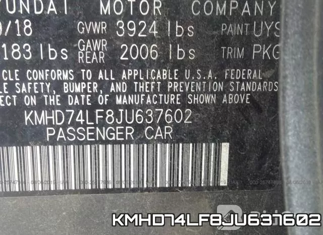 KMHD74LF8JU637602 фото 10