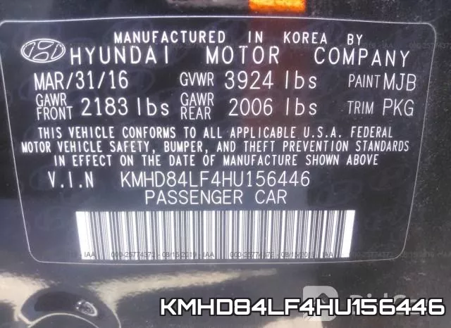 KMHD84LF4HU156446 фото 10