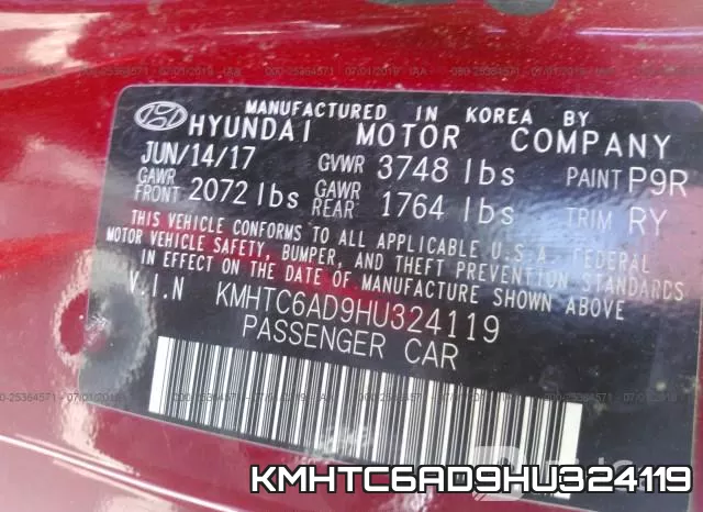 KMHTC6AD9HU324119 фото 10