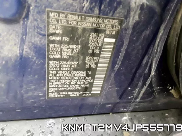 KNMAT2MV4JP555779 фото 2