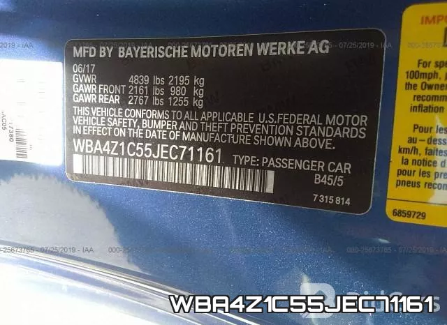 WBA4Z1C55JEC71161 фото 10