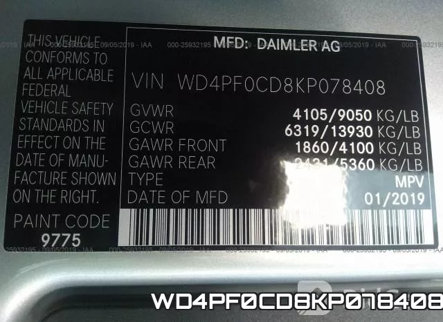 WD4PF0CD8KP078408 фото 10