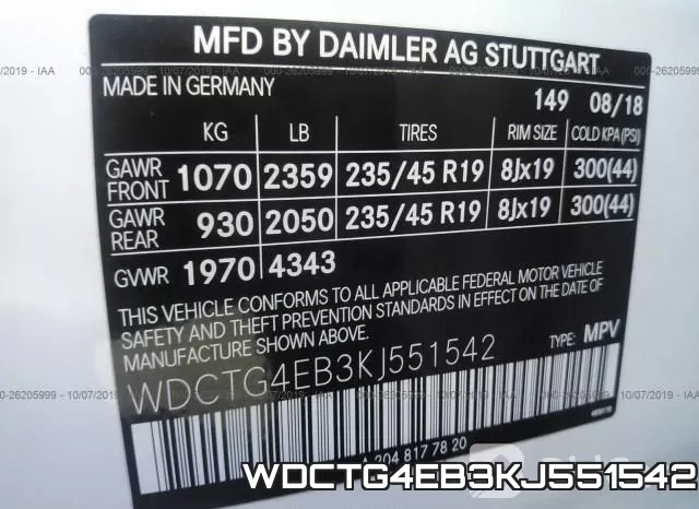 WDCTG4EB3KJ551542 фото 10