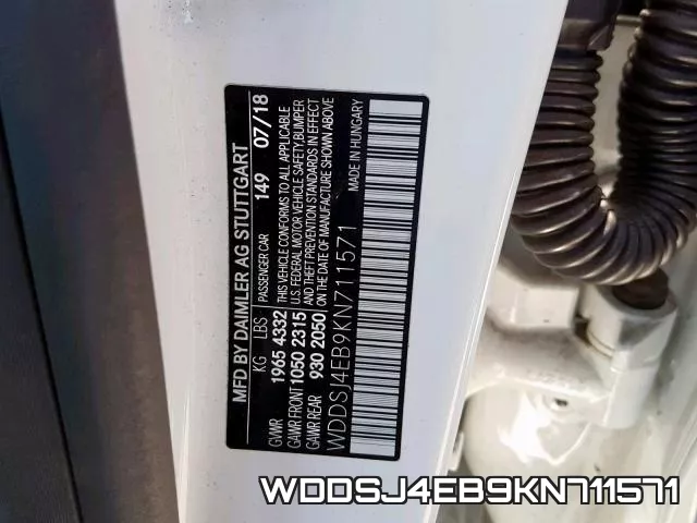 WDDSJ4EB9KN711571 фото 2