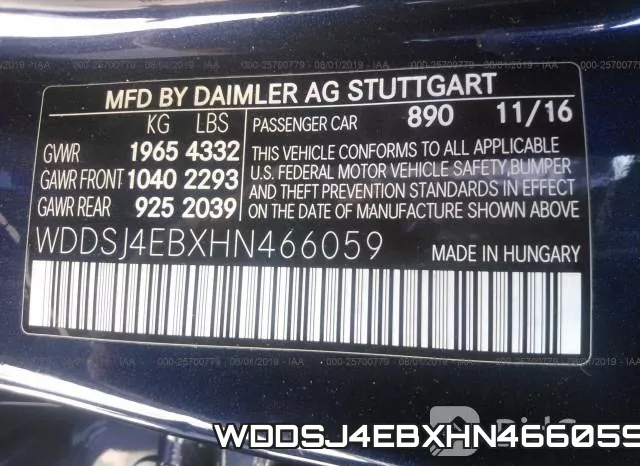 WDDSJ4EBXHN466059 фото 10