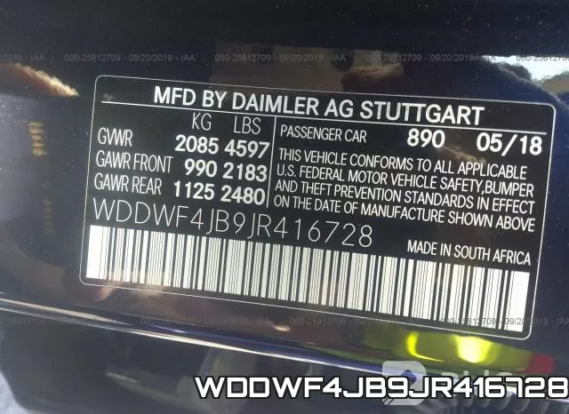 WDDWF4JB9JR416728 фото 10