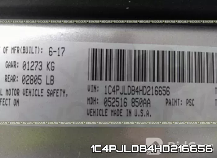 1C4PJLDB4HD216656 фото 10