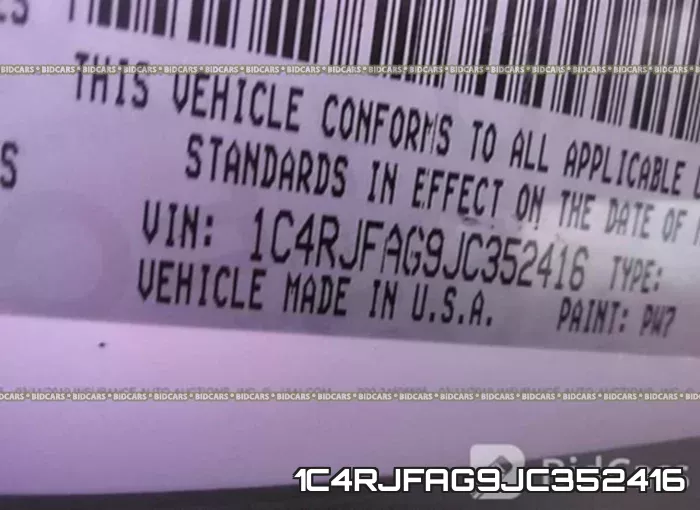 1C4RJFAG9JC352416 фото 10