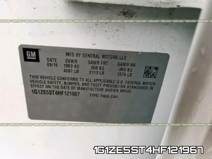1G1ZE5ST4HF121967 фото 2