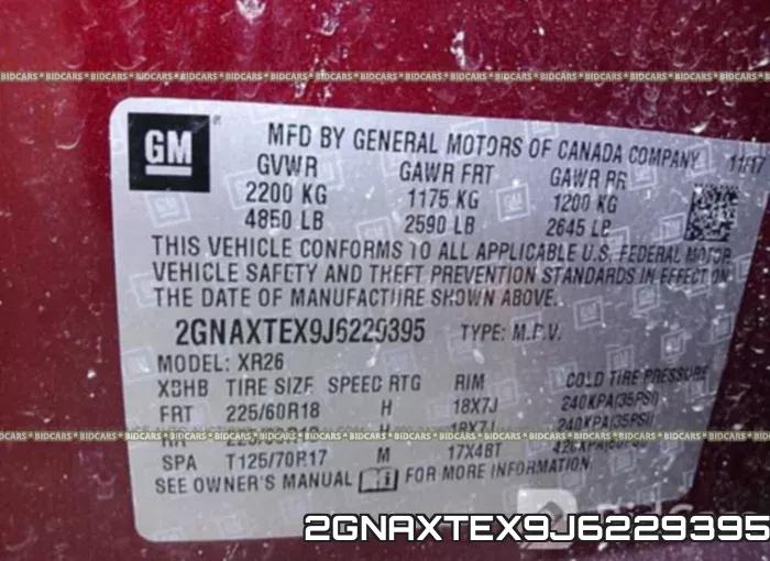 2GNAXTEX9J6229395 фото 10