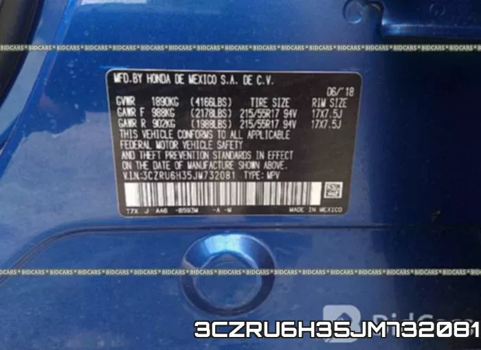3CZRU6H35JM732081 фото 10