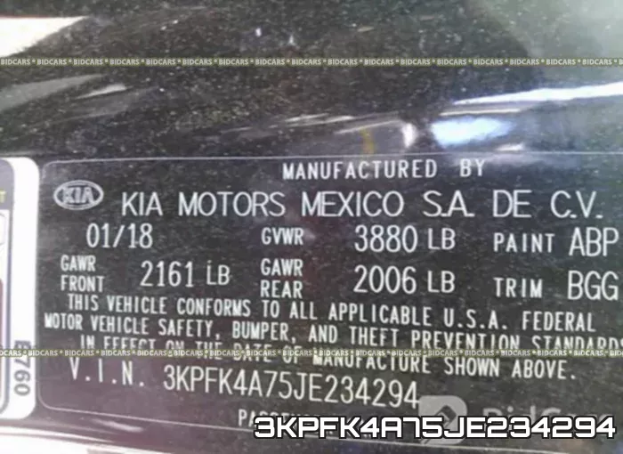 3KPFK4A75JE234294 фото 10