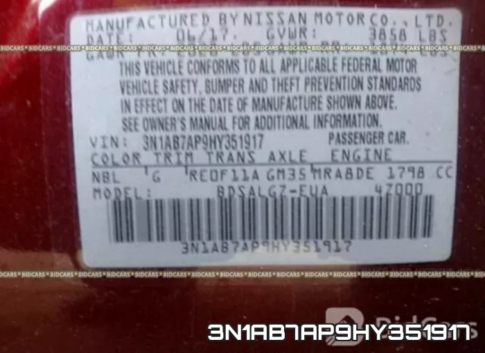 3N1AB7AP9HY351917 фото 10
