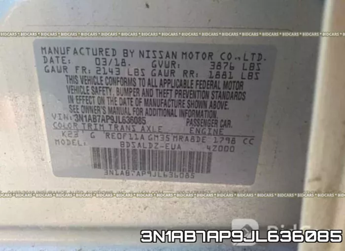 3N1AB7AP9JL636085 фото 10