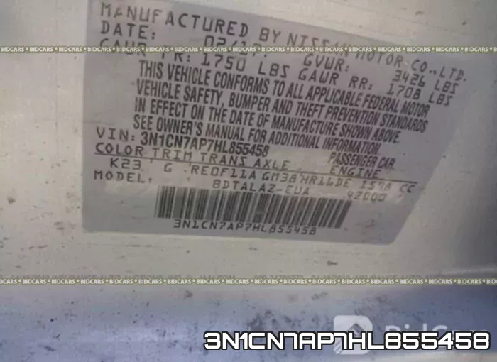 3N1CN7AP7HL855458 фото 10