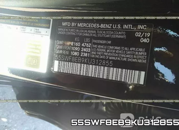 55SWF8EB9KU312855 фото 10