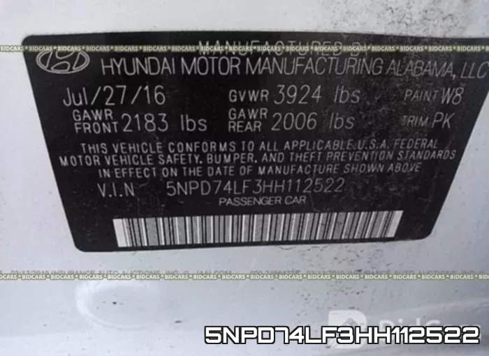 5NPD74LF3HH112522 фото 10