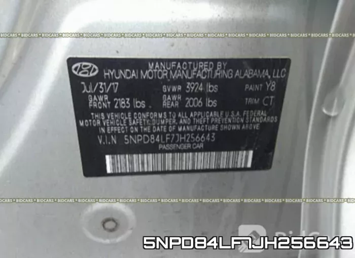 5NPD84LF7JH256643 фото 10