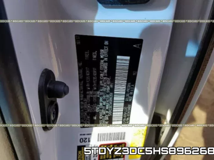 5TDYZ3DC5HS896268 фото 2