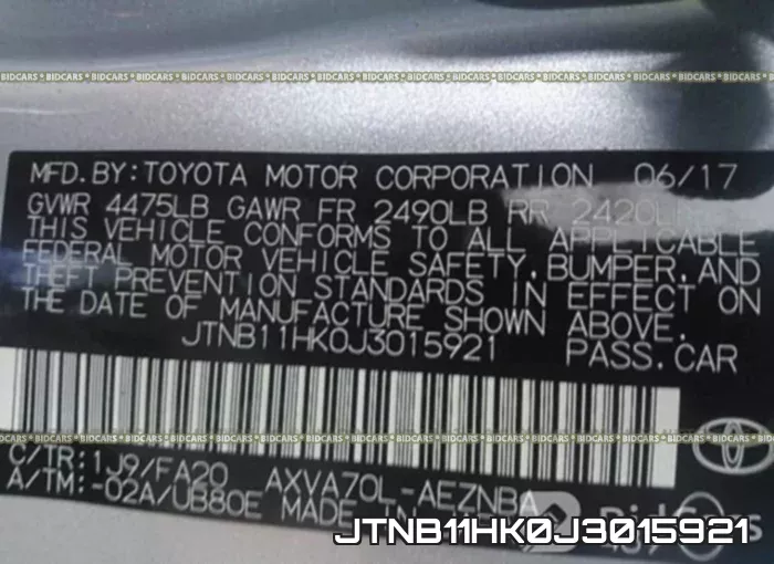 JTNB11HK0J3015921 фото 10