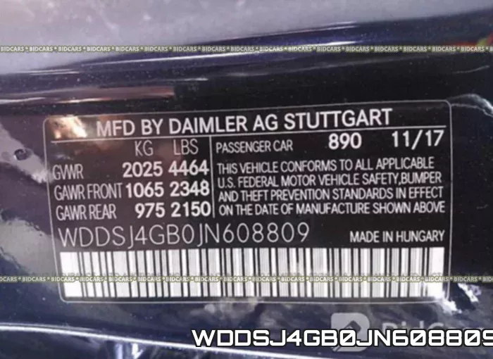 WDDSJ4GB0JN608809 фото 10