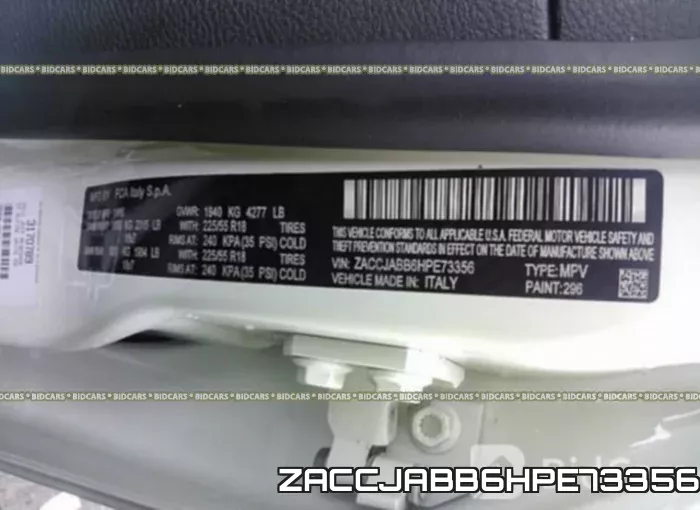ZACCJABB6HPE73356 фото 10