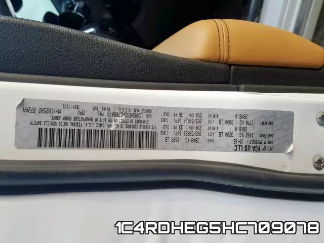 1C4RDHEG5HC709078 фото 2
