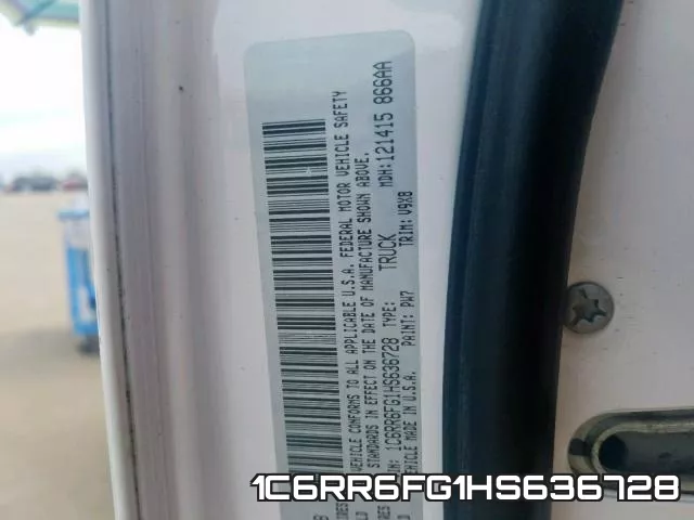 1C6RR6FG1HS636728 фото 2