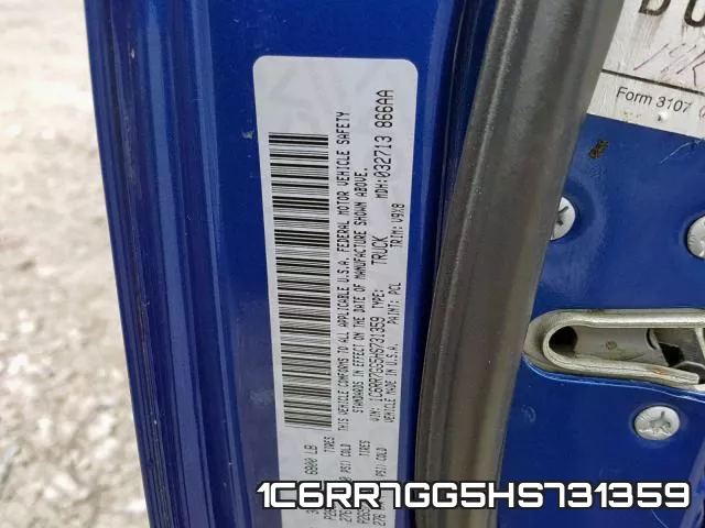 1C6RR7GG5HS731359 фото 2