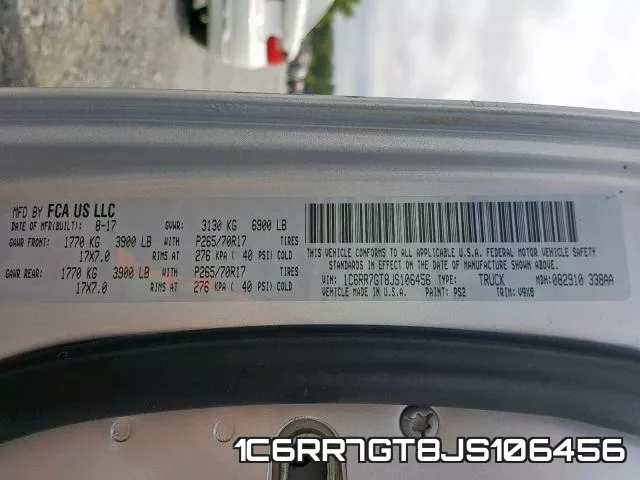 1C6RR7GT8JS106456 фото 2