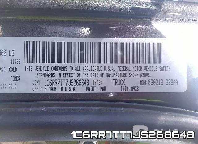 1C6RR7TT7JS268648 фото 10