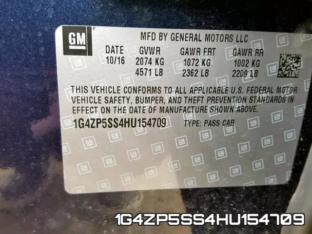 1G4ZP5SS4HU154709 фото 2