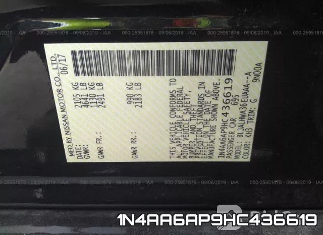 1N4AA6AP9HC436619 фото 10