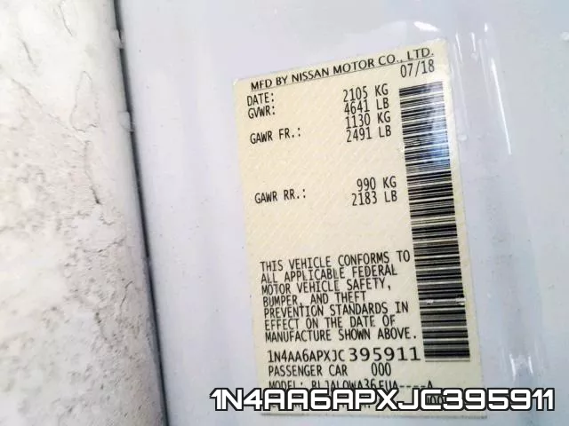 1N4AA6APXJC395911 фото 2