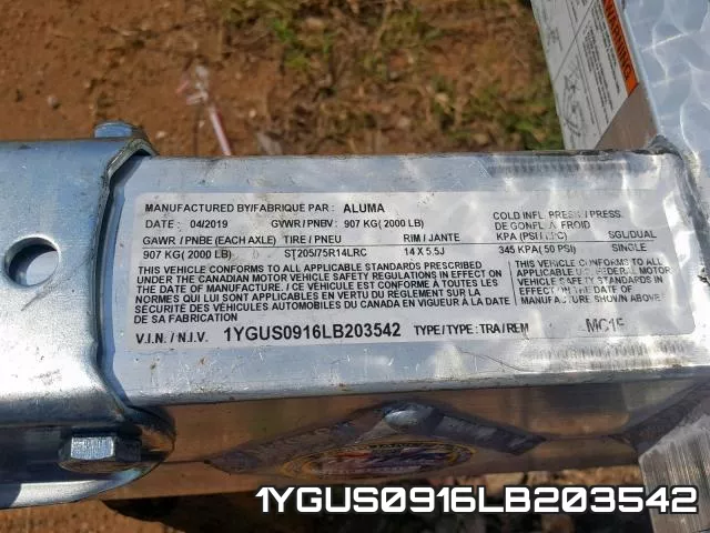 1YGUS0916LB203542 фото 2