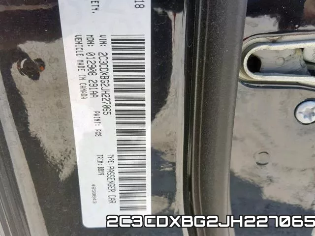 2C3CDXBG2JH227065 фото 2