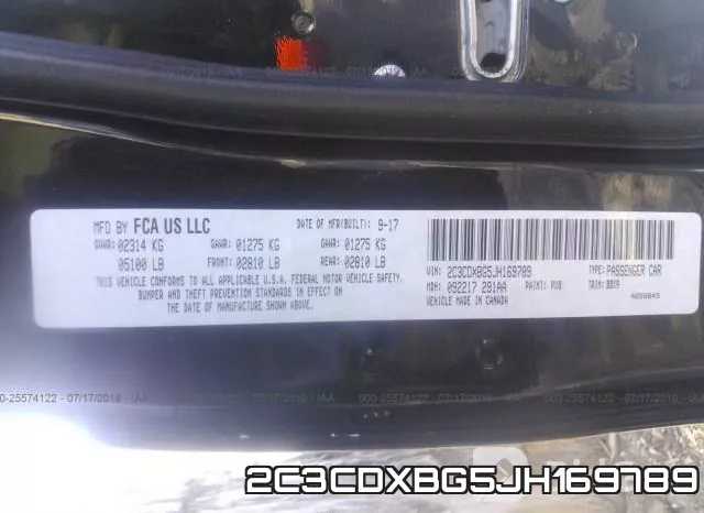 2C3CDXBG5JH169789 фото 10