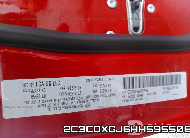 2C3CDXGJ6HH595506 фото 9