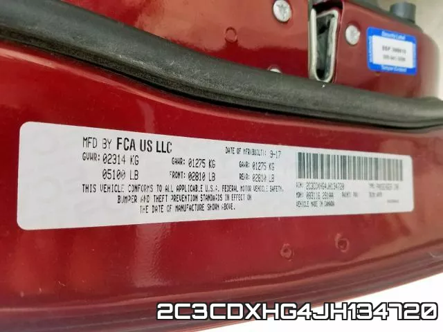 2C3CDXHG4JH134720 фото 2