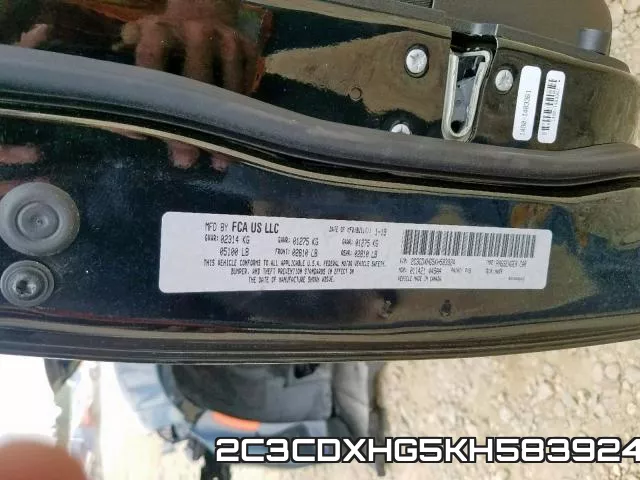 2C3CDXHG5KH583924 фото 2