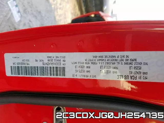 2C3CDXJG0JH254735 фото 2