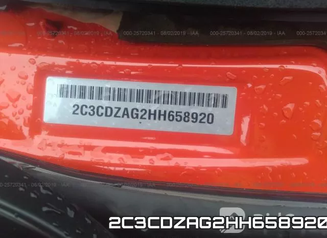 2C3CDZAG2HH658920 фото 10