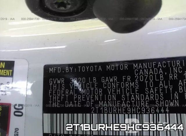 2T1BURHE9HC936444 фото 10