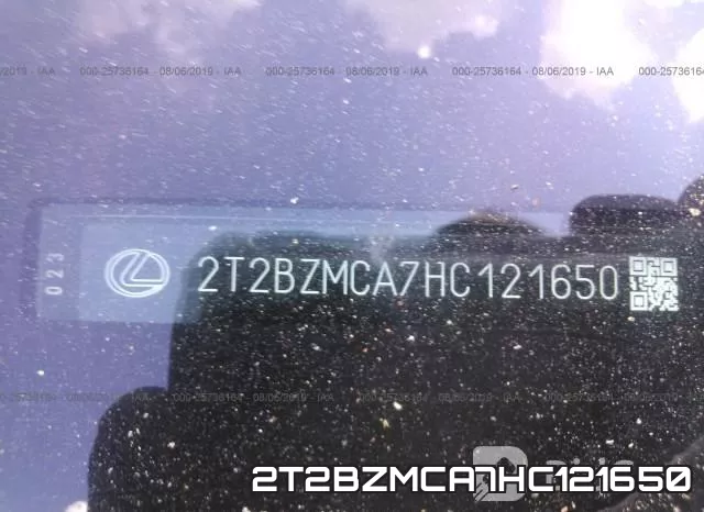 2T2BZMCA7HC121650 фото 10