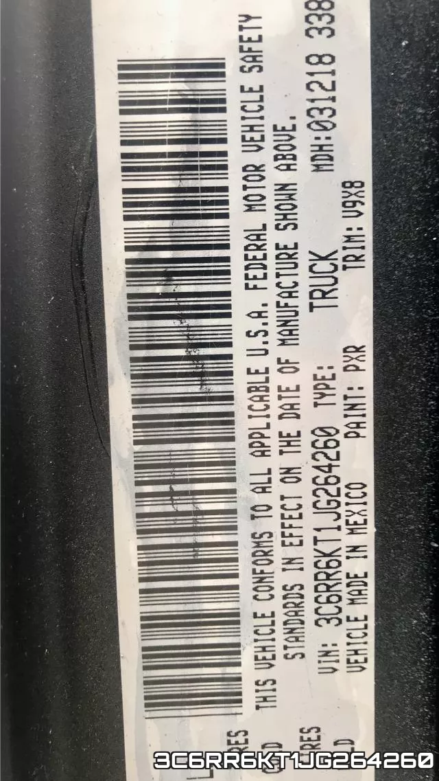 3C6RR6KT1JG264260 фото 2